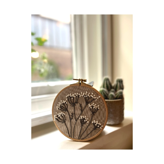 "Blooming Wild" hoops